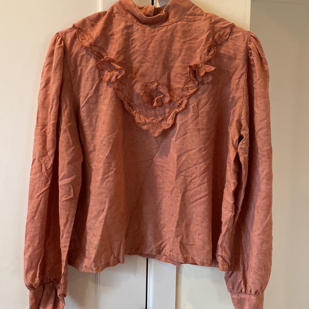 Vintage hand plant dyed blouse